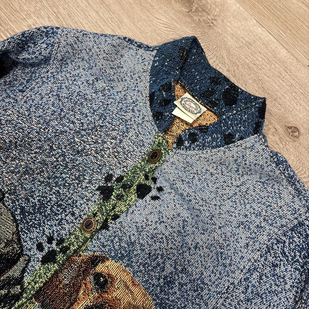 Sugar Street Weavers Sze S Jacket Dogs Dachshund Puppy Hand Woven (Read)